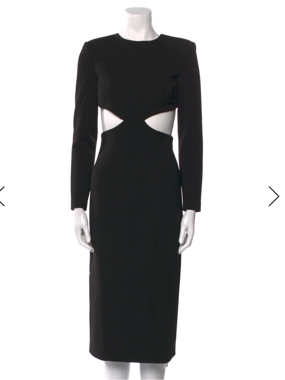 Misha Black Cutout dress size 0